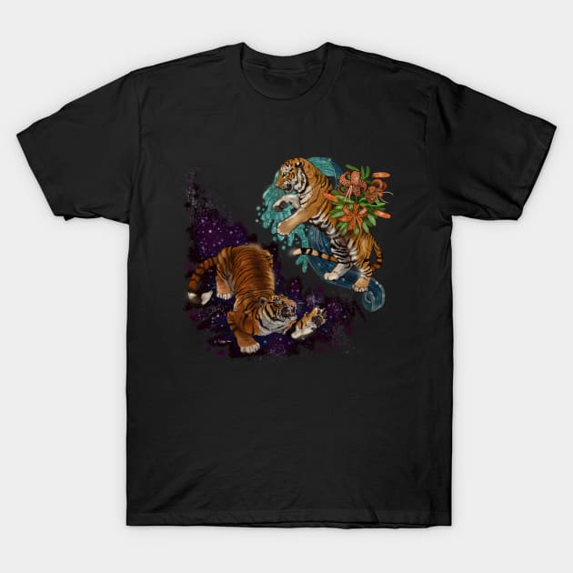 Fate in the Stars Tigers T-Shirt by Shadowind